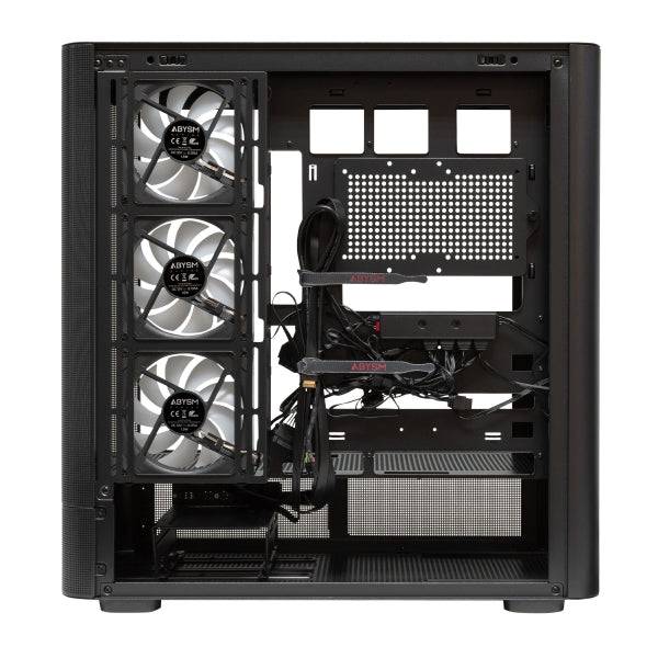 Abysm Danube Sava H500 II Caja Torre ATX, ITX, Micro ATX - Lateral de Cristal Templado - 3.5" y 2.5" - USB-A, USB-C y Audio - 4 Ventiladores ARGB Instalados - Soporta Refrigeracion Liquida