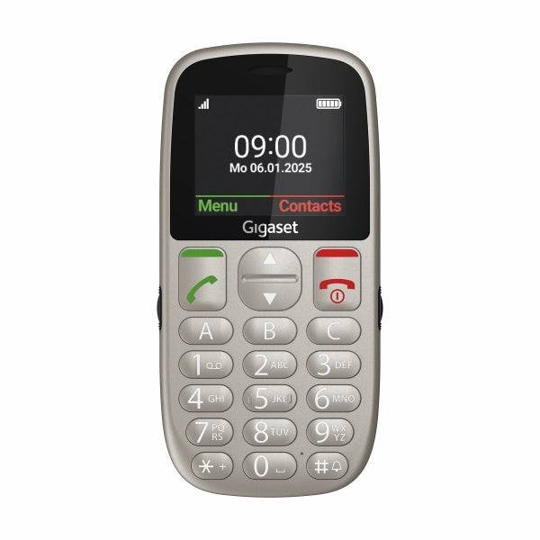 Gigaset GL395 Telefono Cellulare per Anziani Schermo 2.2" - IP44 - Base di Ricarica