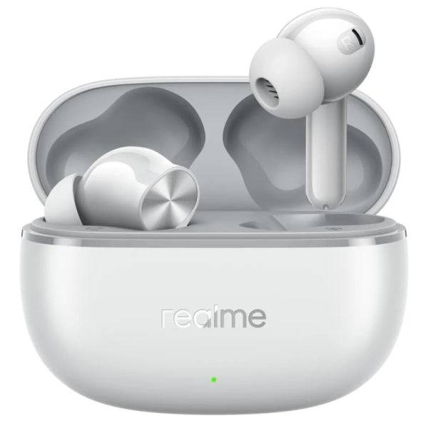 Realme Buds T200 Lite Cuffie True Wireless - Bluetooth 5.4 - 4 Microfoni - 7 Ore Autonomia - Colore Grigio