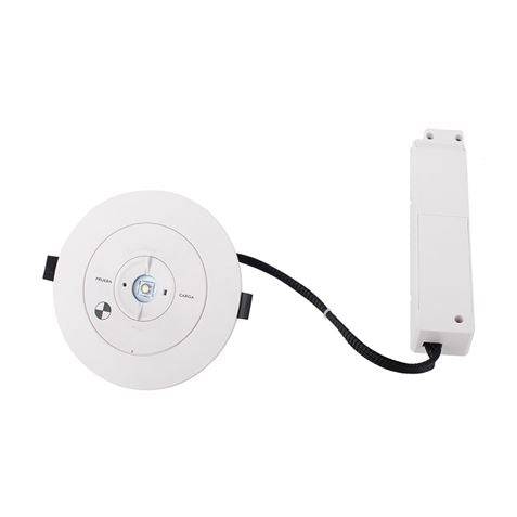 Elbat Luce di Emergenza Incassata - 330 Lumens - 6000K - 2W - Luce Fredda - 3 Ore di Autonomia - Batteria al Litio