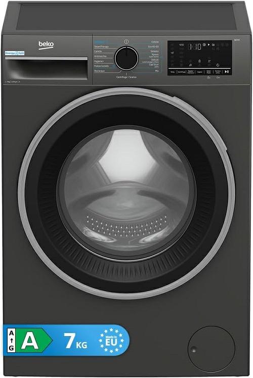 Lavatrice Beko 7kg Slim Inverter Vapore Grigio