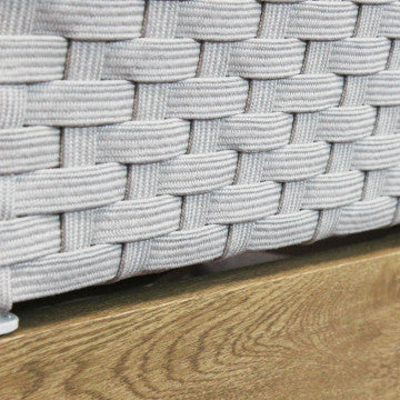 Divano destro 3 posti con cuscini, struttura alluminio, 217x126x71 cm