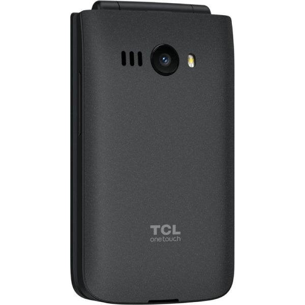 TCL One Touch 4043 Telefono Cellulare Schermo Principale 3.2", Secondario 1.77" Bluetooth 5.0 - Fotocamera 2MP - Base di Ricarica - Colore Grigio Scuro