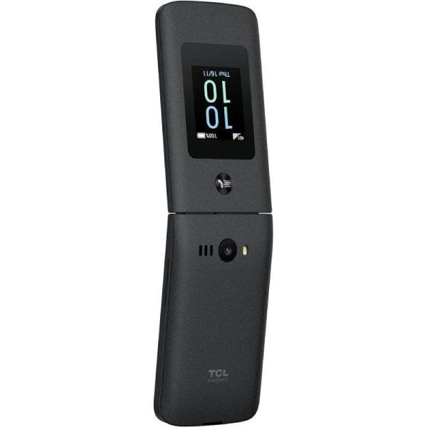 TCL One Touch 4043 Telefono Cellulare Schermo Principale 3.2", Secondario 1.77" Bluetooth 5.0 - Fotocamera 2MP - Base di Ricarica - Colore Grigio Scuro