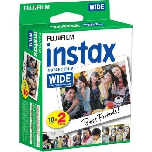 Fujifilm Instax Film Wide Confezione 2x10 Pellicole Foto Istantanee - Formato Stampa (Dimensione Immagine 99x62mm)
