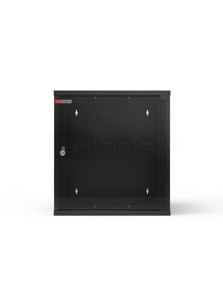 WP RWA-12604-B Armario Mural 12U - Puerta de Cristal - Cerradura de Seguridad - 540x450x580mm - Colore Nero