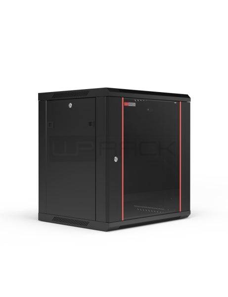 WP RWB-09605-B Armario Mural 9U - Puerta de Cristal - Cerradura de Seguridad - 600x500x500mm - Colore Nero