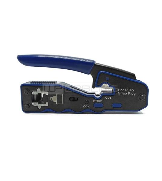 WP Crimpatore per RJ45 con Spelafili - Colore Nero e Blu