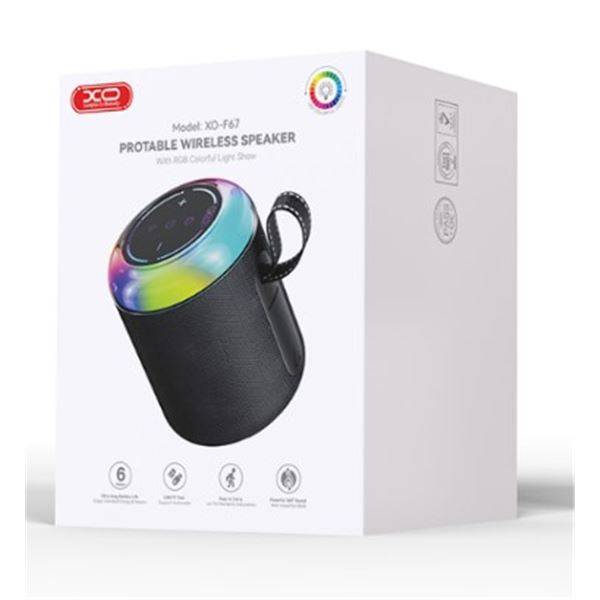 XO F67 Altoparlante Bluetooth - LED RGB - Colore Nero