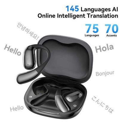 XO G37 Cuffie TWS - Bluetooth 5.4 - Traduzione Simultanea - Riduzione del Rumore - Colore Nero