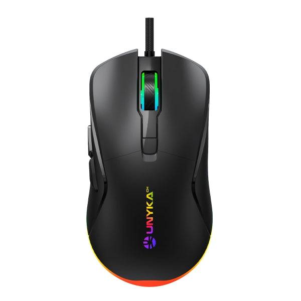 Unykach Pack Gaming NOVA 4in1 USB Tastiera Multimediale + Mouse 7200dpi + Cuffie con Microfono + Tappetino XL - Tastiera Italiana - Colore Nero