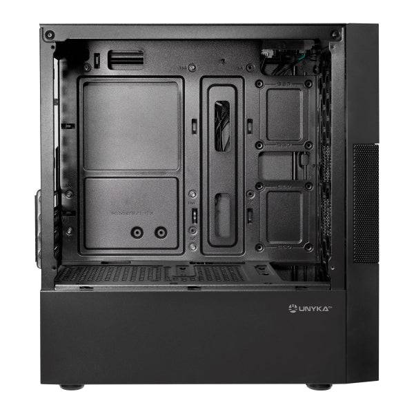 Unykach Aero C25 Case MicroATX - Alimentatore 500W Incluso - Supporto Disco 3.5", 2.5" - USB-A 3.0 e Audio