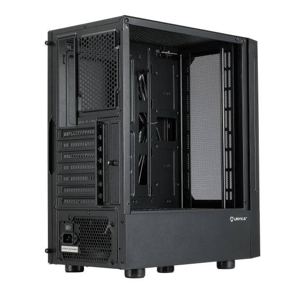 Unykach Aero C35 Case ATX - Alimentatore 500W Incluso - Supporto Disco 3.5", 2.5" - USB-A 3.0 e Audio
