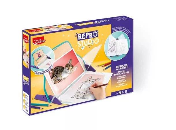 Maped Repro'Studio Kit di Disegno Creativo, Tecnica di Immagine Speculare - Per Bambini da 6 Anni