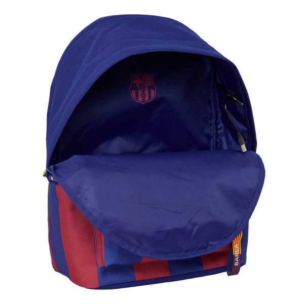 Safta F.C.Barcelona Zaino Antifurto per Laptop fino a 15.6" - Tasca per Tablet fino a 11" - USB Integrato - Cerniera con Doppio Cursore - 31x44x18cm - Colore Rosso e Blu