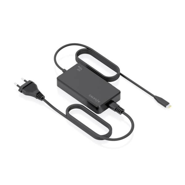 Aisens Caricabatterie per Notebook GaN USB-C/PD 45W - Cavo di 1.80m - Colore Nero