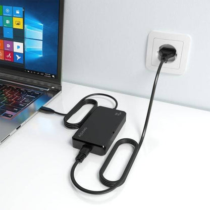 Aisens Caricabatterie per Notebook GaN USB-C/PD 45W - Cavo di 1.80m - Colore Nero