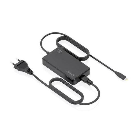Aisens Caricabatterie per Notebook GaN USB-C/PD 65W - Cavo di 1.80m - Colore Nero