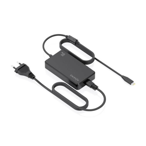 Aisens Caricabatterie per Notebook GaN USB-C/PD 90W - Cavo da 1.80m - Colore Nero