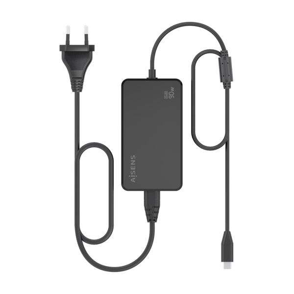 Aisens Caricabatterie per Notebook GaN USB-C/PD 90W - Cavo da 1.80m - Colore Nero