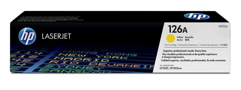 HP CE312A Giallo Cartuccia Toner Originale - 126A