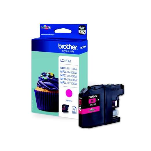 Brother LC123 Magenta Cartuccia d'Inchiostro Originale - LC123MBP