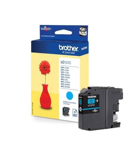 Brother LC121 Ciano Cartuccia di Inchiostro Originale - LC121CBP