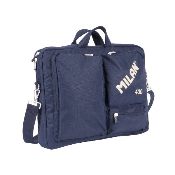 Milan 430 Since 1918 Valigetta per Portatili fino a 17" - Chiusura a Cerniera - 3 Scomparti - 42x34x9cm