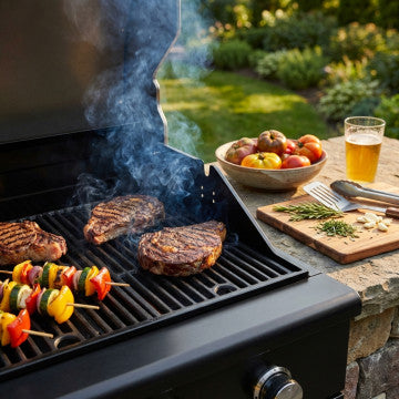 Griglia in ghisa per barbecue 35x41,5 cm, altezza 1 cm, peso 1,95 kg