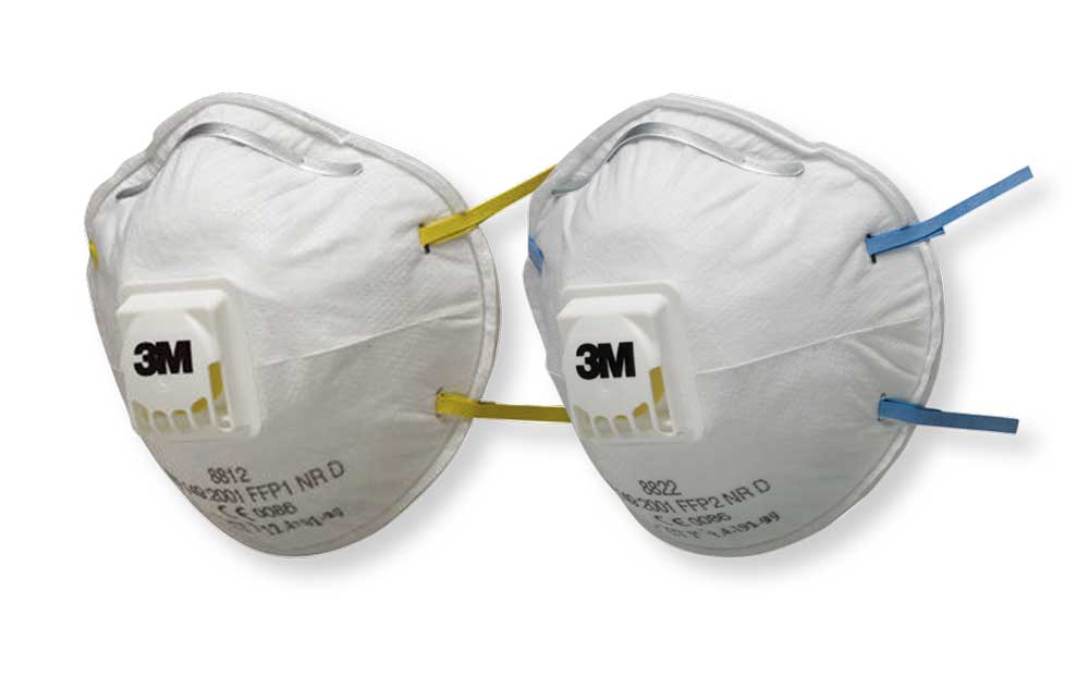 Mascherina 3M FFP1 con Valvola Cool Flow 8812 - Protezione Polveri