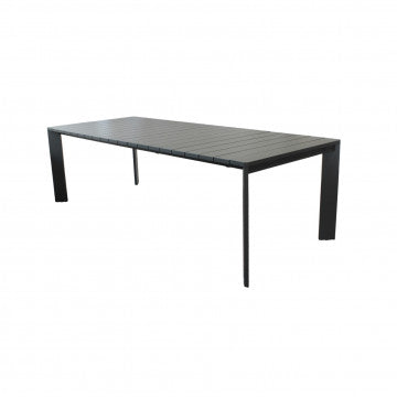 Tavolo alluminio estensibile 150/200x100 cm altezza 75 cm
