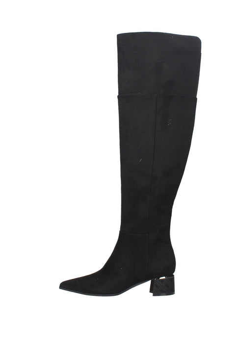 Stivali Guess Lucie In Camoscio Con Chiusura A Zip Sottopiede In Pelle E Fondo In Gomma Tacco Alto 4 Cm