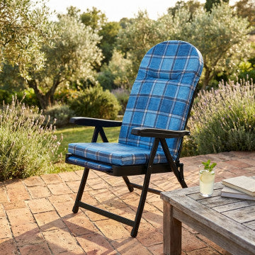 Sdraio carrello in acciaio e tessuto, dimensioni standard, peso 14,8 kg