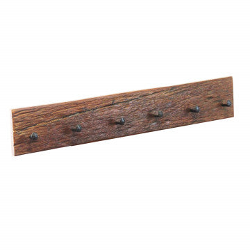 Appendiabiti in legno riciclato, 90 cm lunghezza, profondità 8 cm