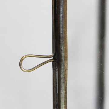 Lanterna in metallo e vetro, dimensioni 33x33x63 cm, finitura bronzo