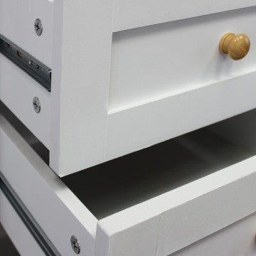 Mobile in legno bianco, 110x39,5x78,5 cm, peso 30,3 kg
