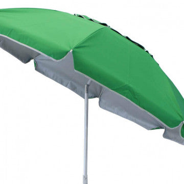 Ombrellone spiaggia poliestere UV diametro 180 cm palo metallo 32 mm