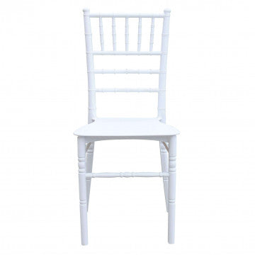 Sedia impilabile in polipropilene bianco 40x39x92 cm
