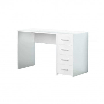 Porta PC Legno Bianco 120x50x74h cm