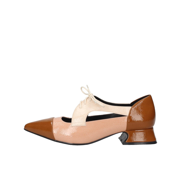 Decollete Ima In Naplak Chiusura A Laccio Sottopiede Imbottito Pelle Fondo Gomma Tacco 3 Cm PL123P Luciano Barachini