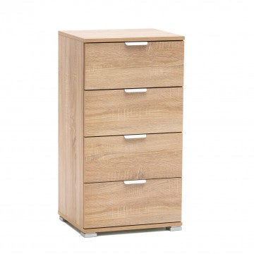 Mobiletto 4 cassetti in truciolare bilaminato, dimensioni 45x38x85 cm