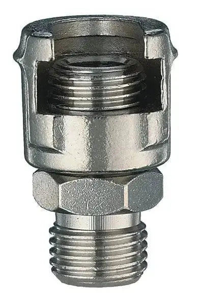 RACCORDO 11/A 1/4 maschio con dado fresato in metallo per aria compressa, ideale per utensili ed elettro-utensili da giardinaggio