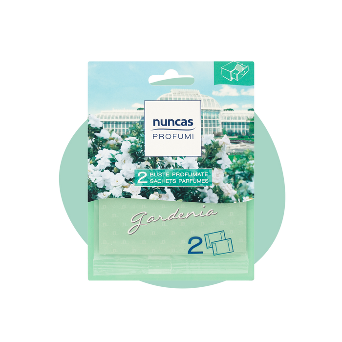 Nuncas buste profumate per cassetti gardenia - 2 pezzi