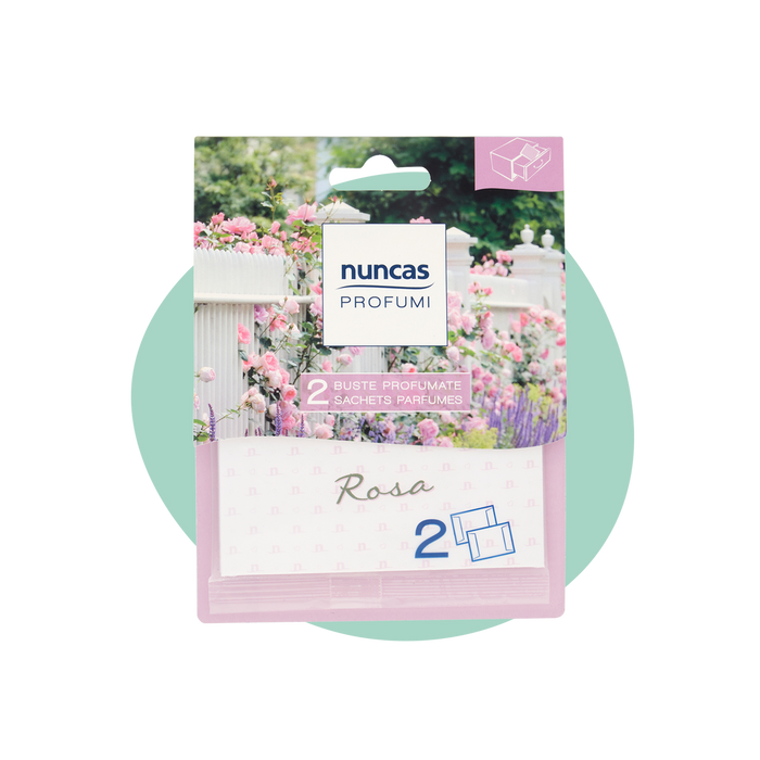 Nuncas buste profumate per cassetti rosa - 2 pezzi