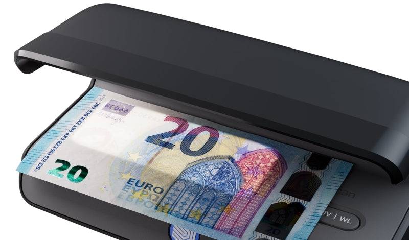 Safescan 75 LED Rilevatore di Banconote False UV - Riflettore Integrato - Idoneo per Passaporti, Documenti d'Identità e Carte di Credito