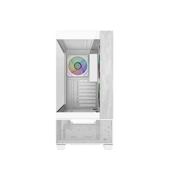 Cooler Master Elite 690 Wood Caja Semitorre ATX/MicroATX/Mini-ITX - 3 Ventiladores 120mm RGB - Vista Panoramica - Doble Camara - 2xUSB-A - 1xUSB-C - 434x218x454mm