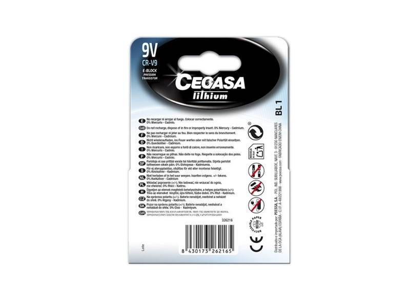 Cegasa Lithium Confezione da 1 Pila de Litio 6LR61 9V
