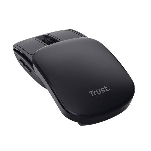 Trust Zylo Mouse Wireless Pieghevole da Tasca - 2400 dpi - 6 Pulsanti - Colore Nero