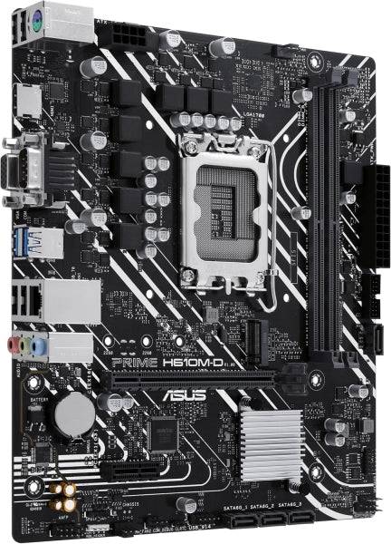 Asus Prime H610M-D Placa Base Intel1700 2x DDR5 - HDMI, M.2, PCIe3.0, 4x Sata III, USB 3.2, MicroATX