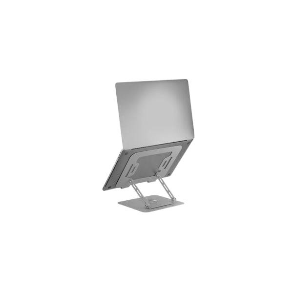 Mars Gaming MA-RSN Supporto da Tavolo per Laptop e Tablet fino a 17" - Regolabile in Altezza - Rotazione 360º - Inclinazione fino a 180º - 260x225x38mm - Colore Acciaio